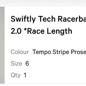 Swiftly Tech Racerback 2.0 in Tempo Stripe
